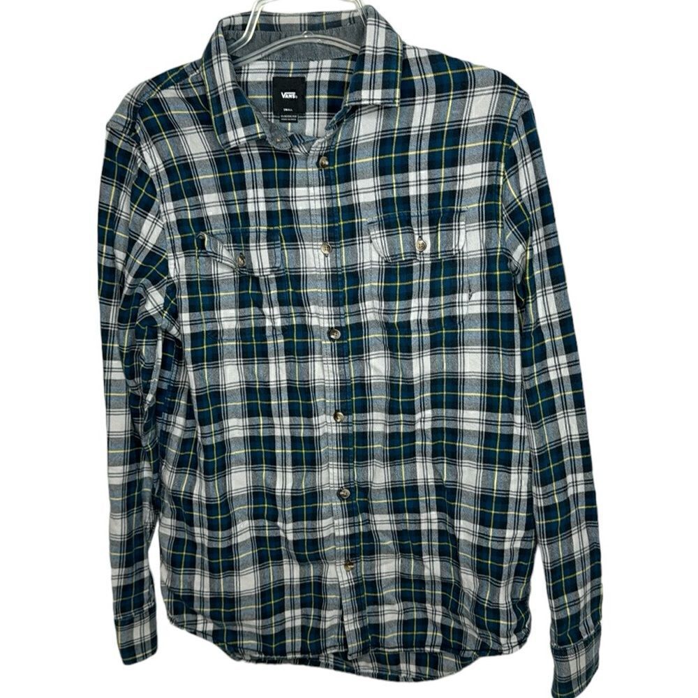 Vans‎ Classic Fit Plaid Button Down Men’s Shirt. Size Small.